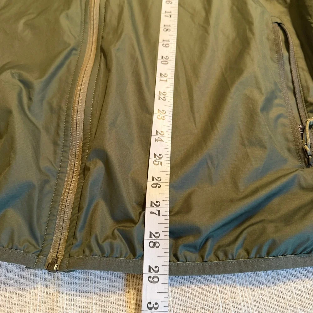 The North Face Mens XL Cyclone Green Hooded Windwall Full Zip Jacket Ripstop